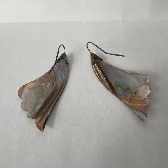 Abalone Shell Earrings - Picture 4 of 7